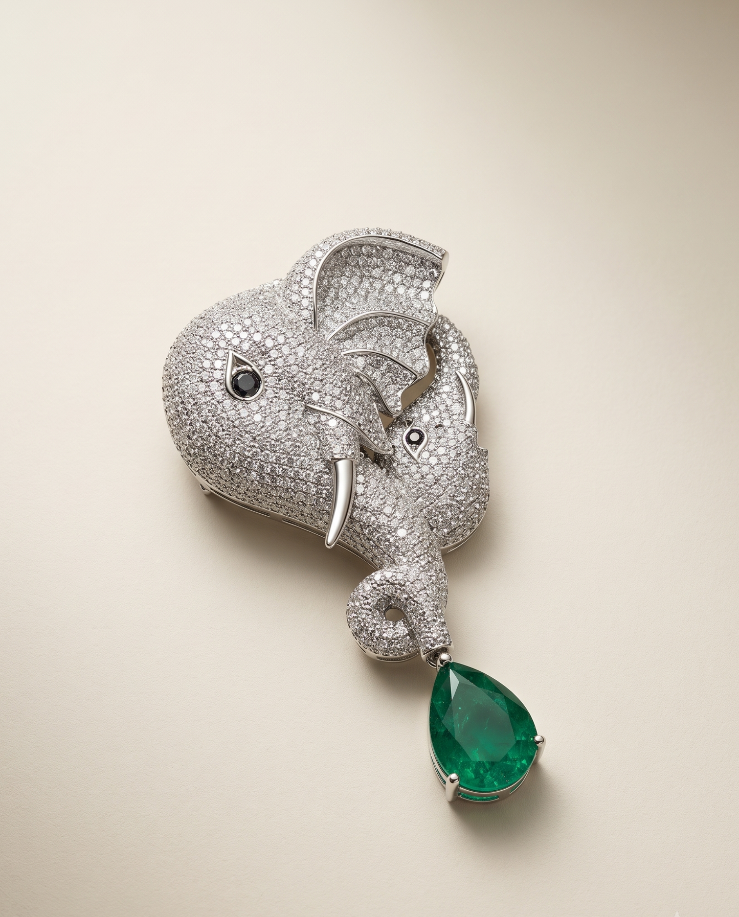 Insignia Emerald Brooch