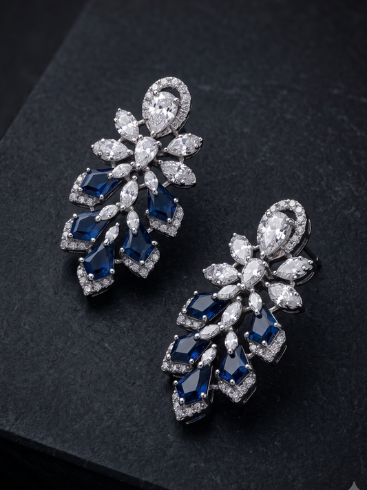 Frozen Sapphire Earrings