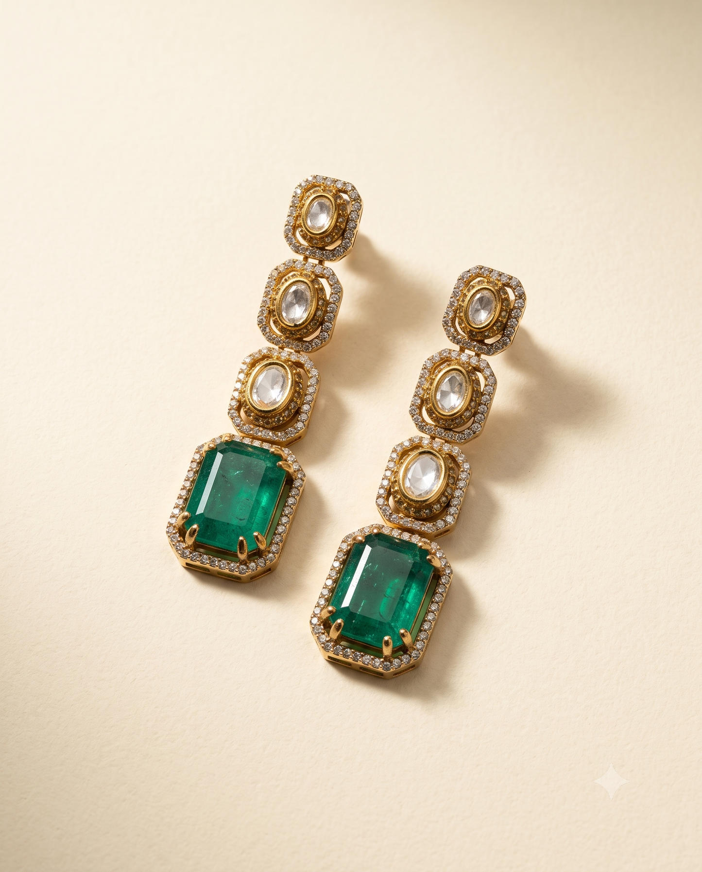 Emerald Linear Drops