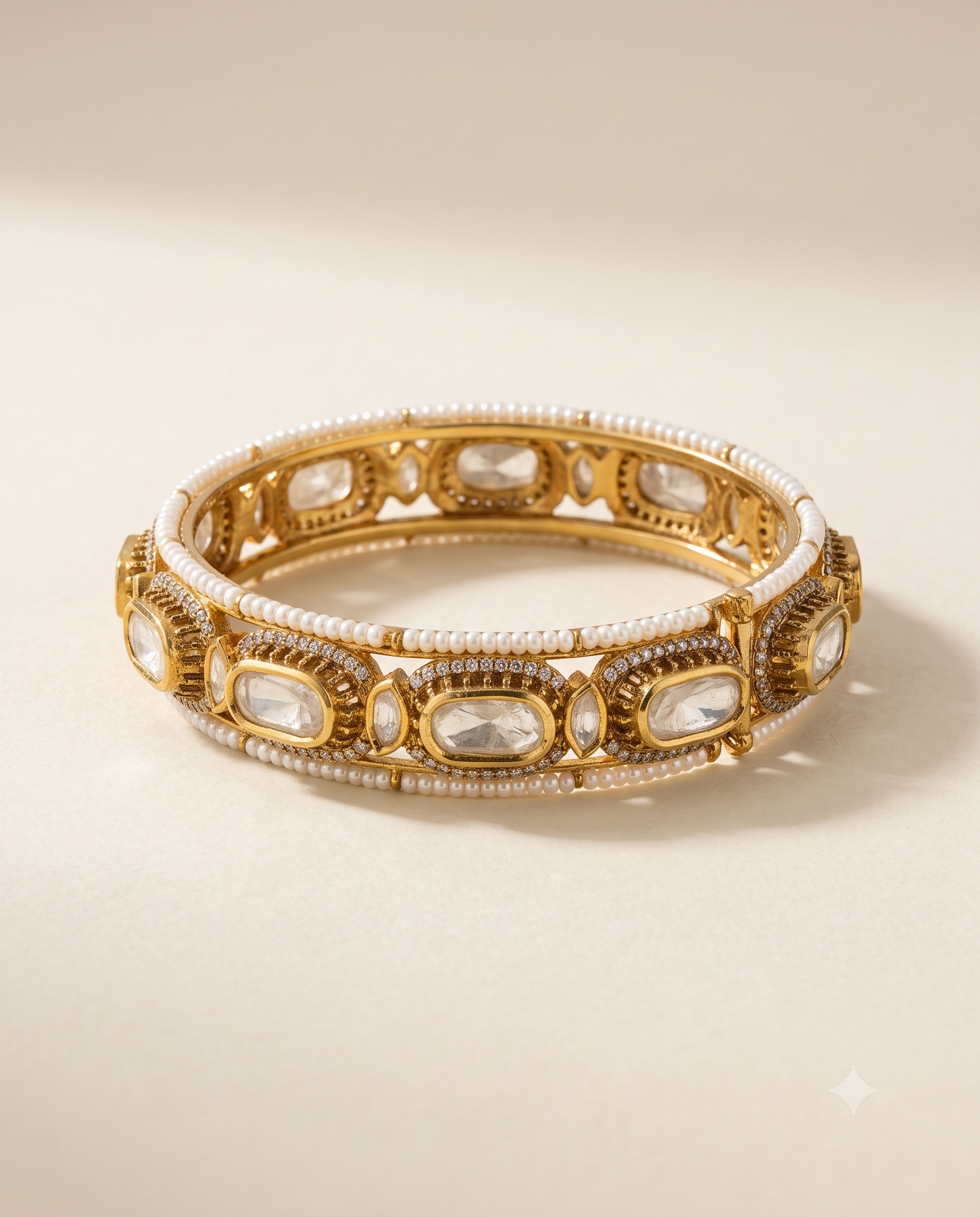 Sheesh Polki Kada Bracelet