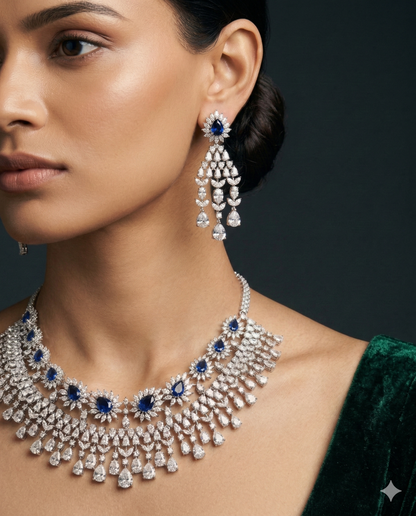 Midnight Cascade Necklace Set