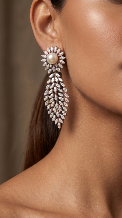 Pearl Starburst Earrings