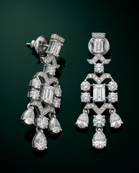 Pure Silver Eternal Cascade Earrings