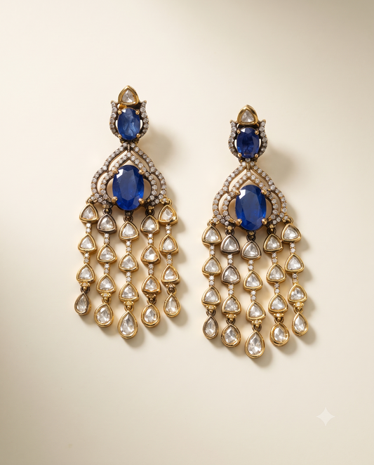 Azure Polki Danglers