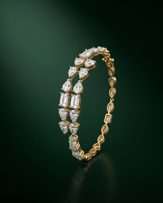 Pure Silver Multistone Bracelet