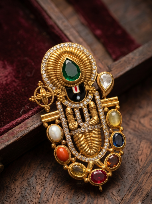 Pure Silver Divine Srinathji Pendant