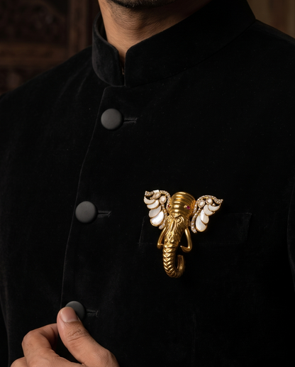 Airavata Pearl Brooch