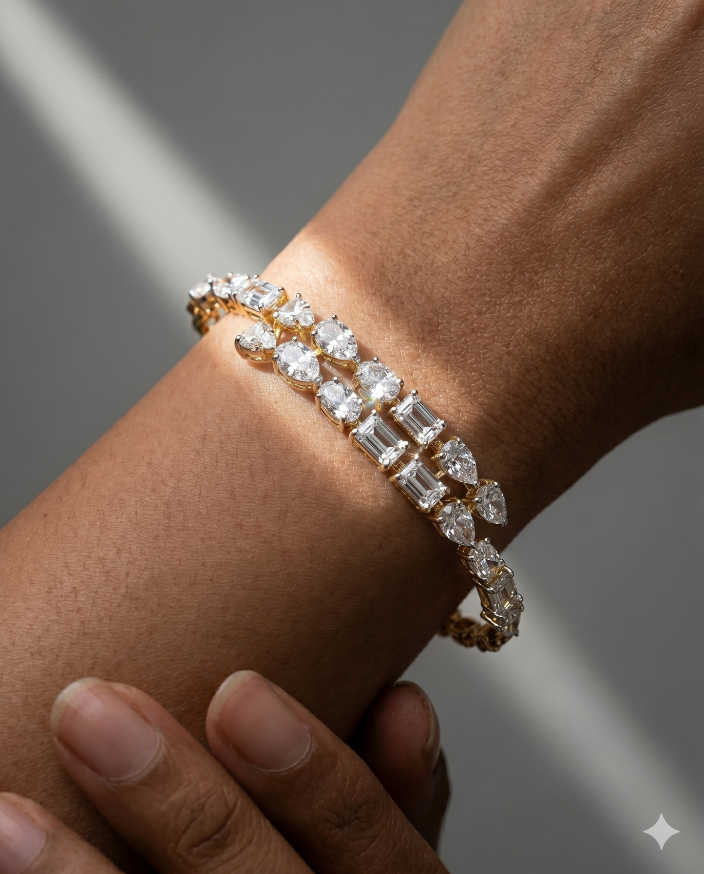 Pure Silver Multistone Bracelet