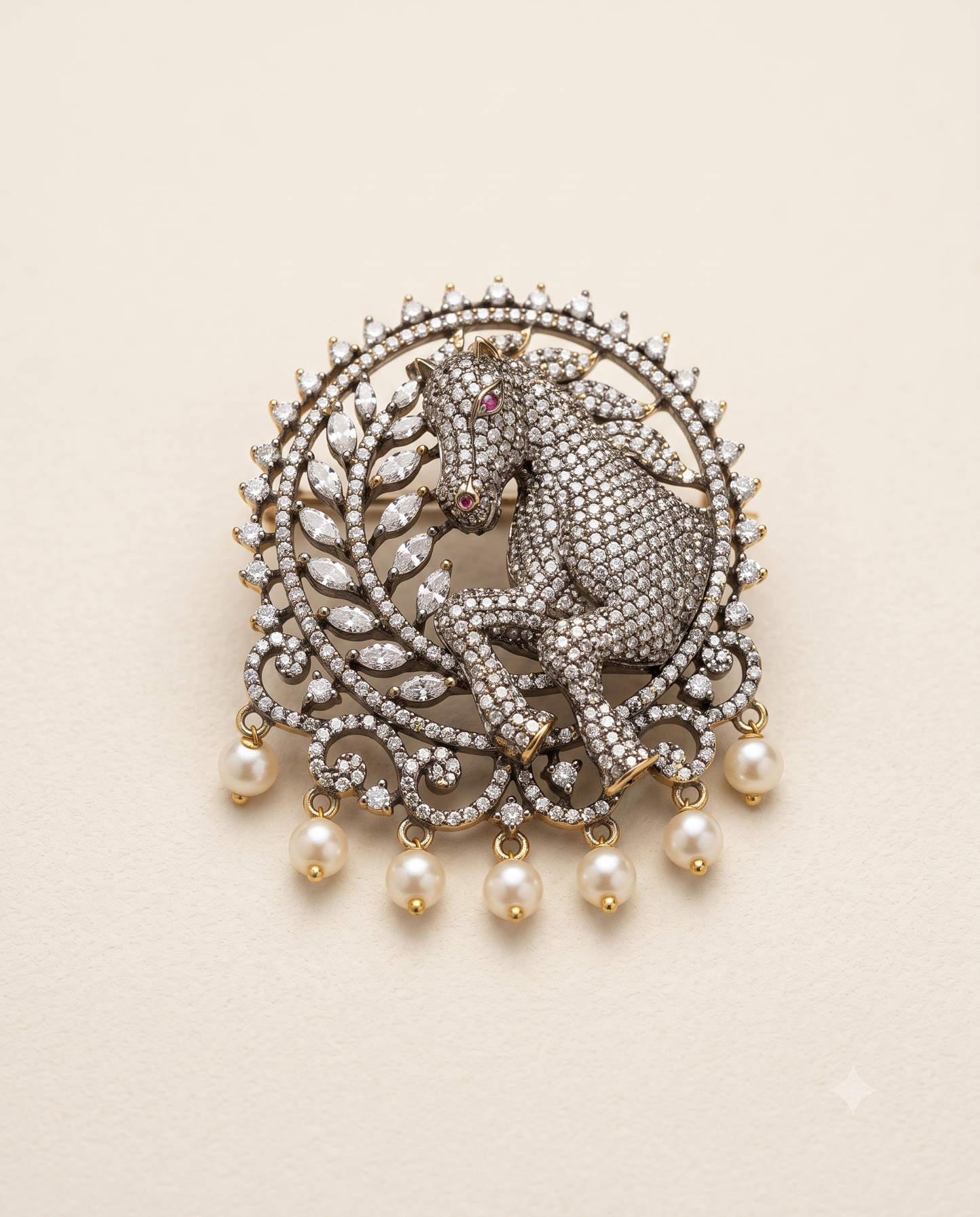 Stallion Crest Brooch