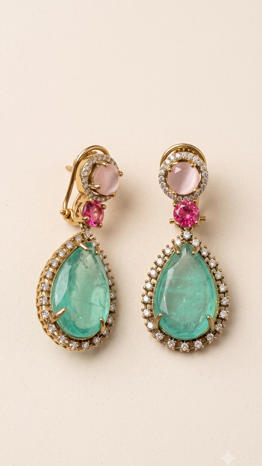 Gulnaar Firoza Earrings