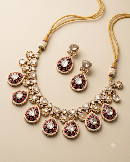 Meenakari Mahal Necklace Set