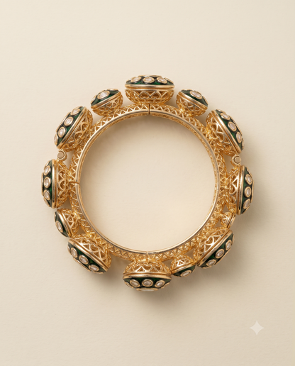 Mehr Meenakari Kada Bracelet
