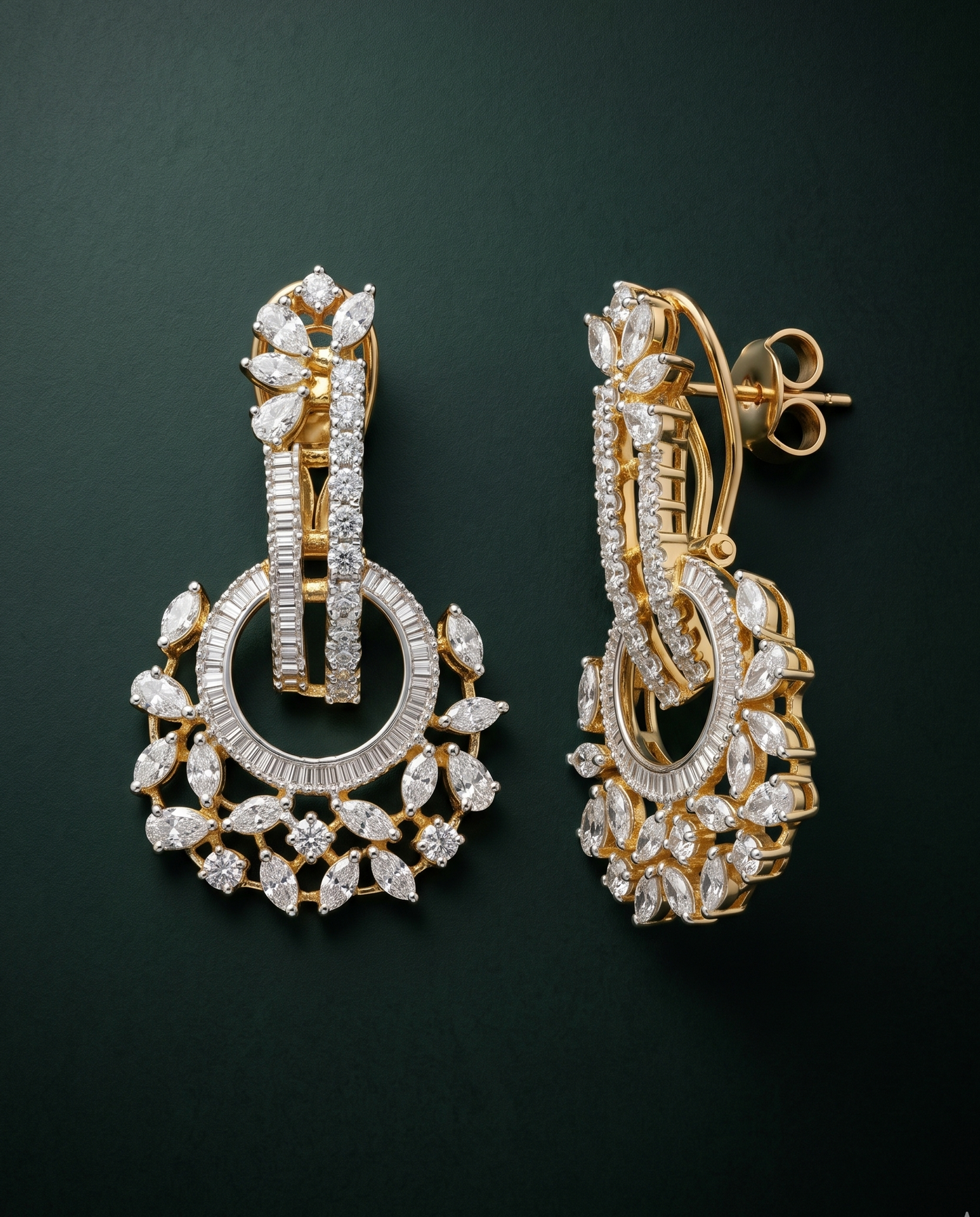 Pure Silver Chandelier Earrings