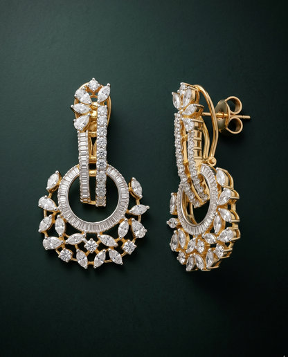 Pure Silver Chandelier Earrings