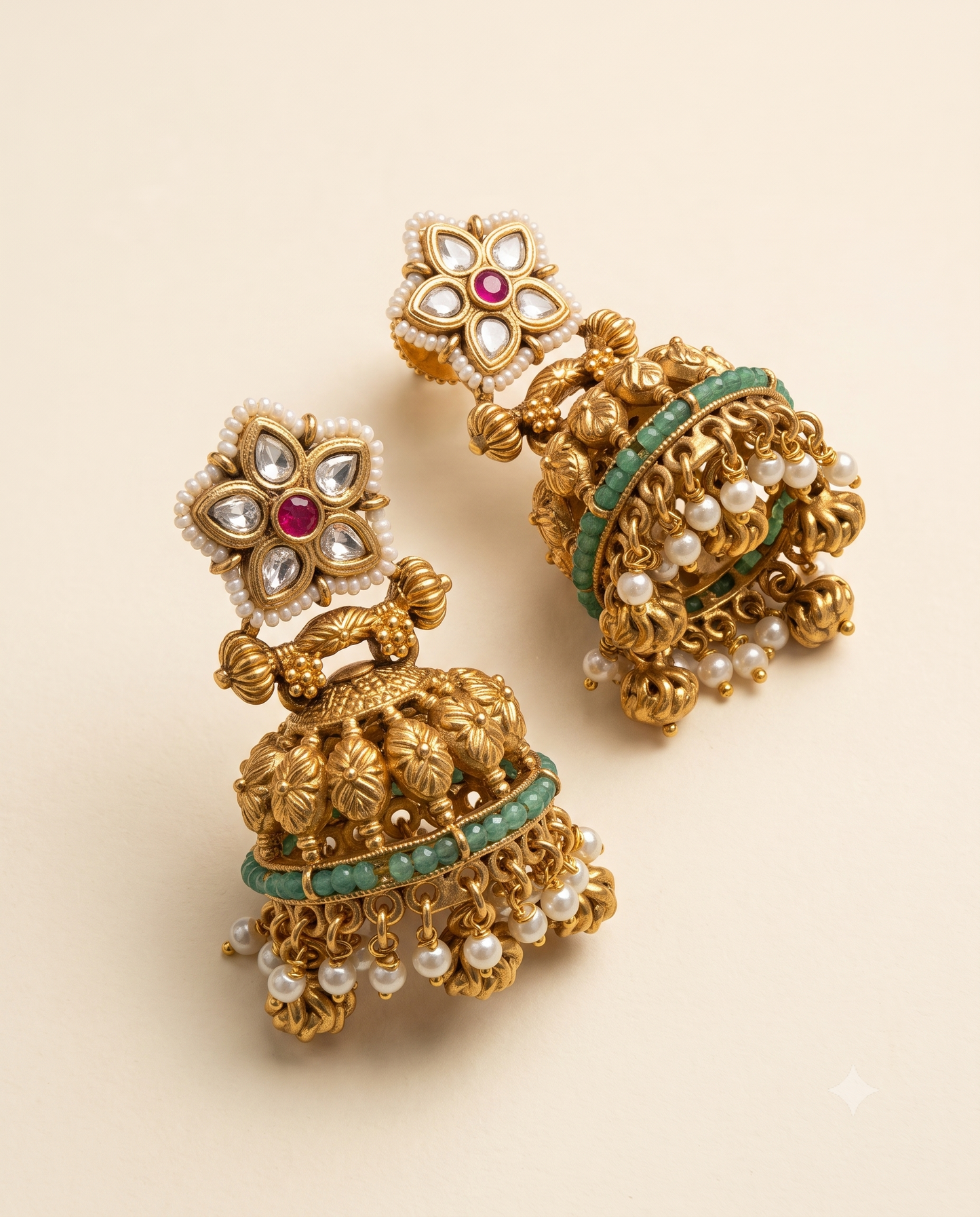 Floral Heritage Jhumkas
