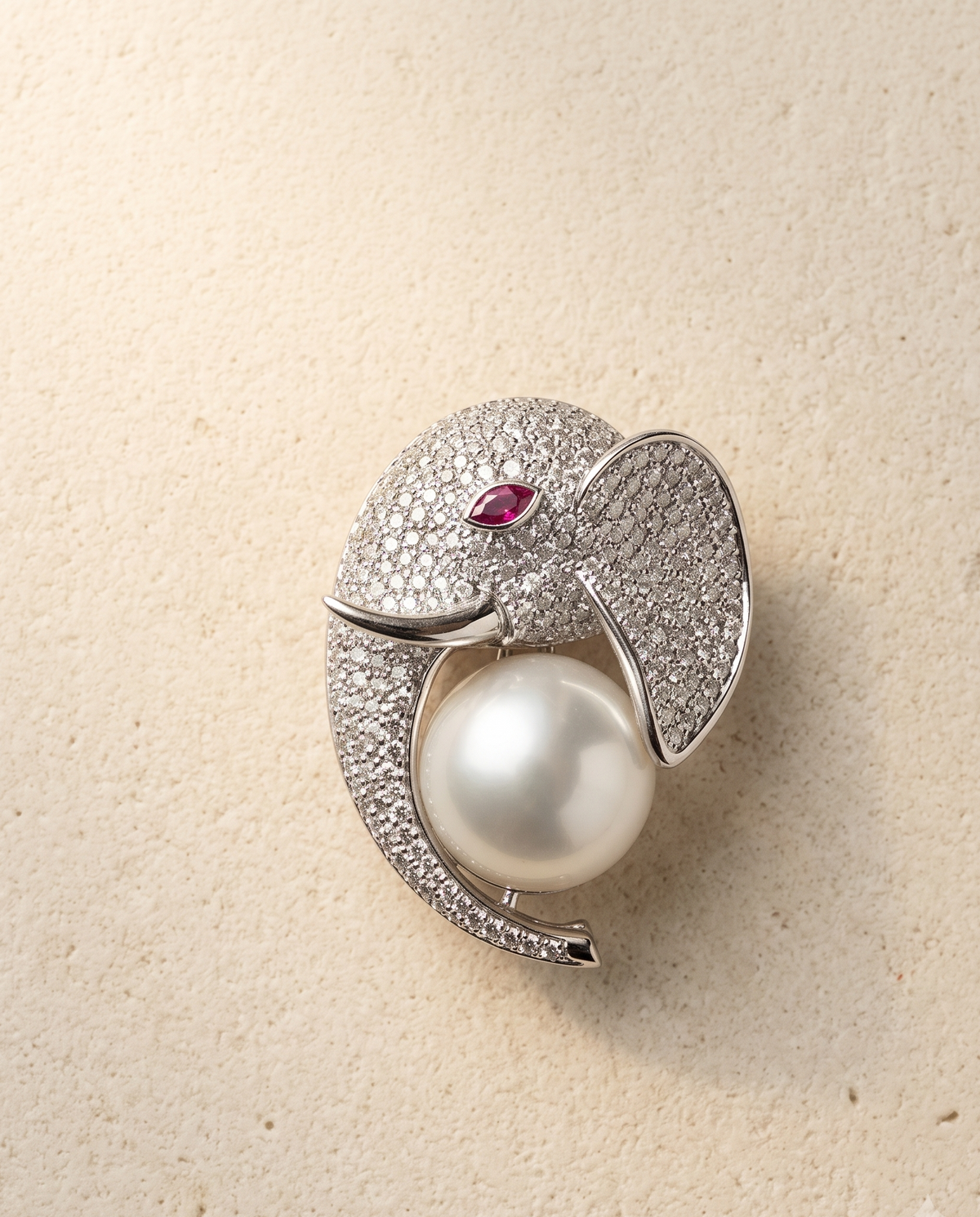 Gaj Pearl Brooch