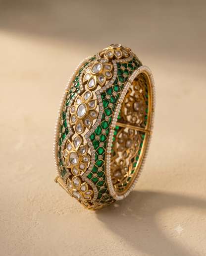 Emerald Polki Noori Bracelet