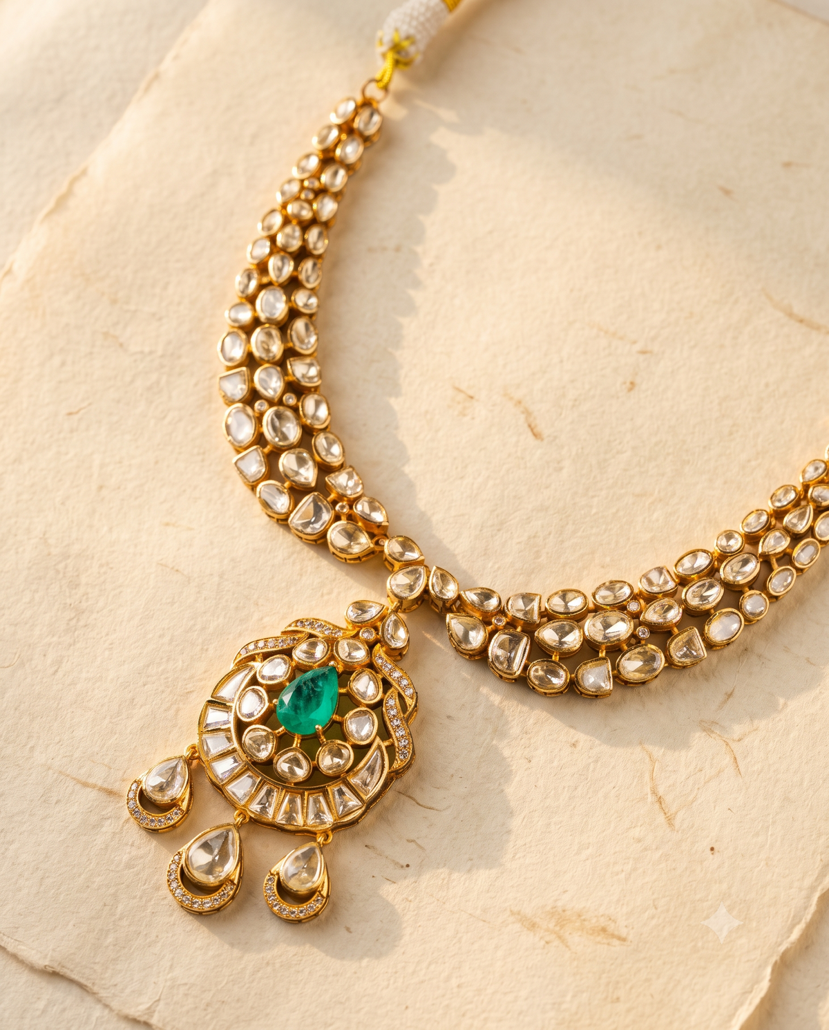 Gulnaar Polki Necklace Set