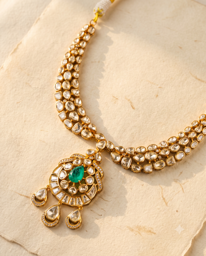 Gulnaar Polki Necklace Set