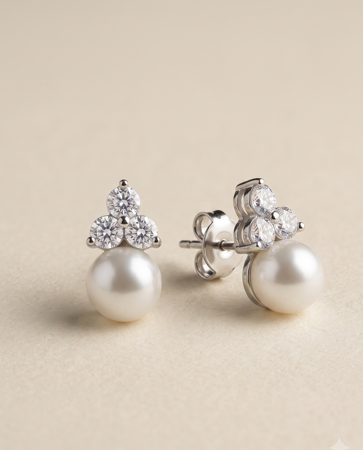 Delicate Pearl Studs