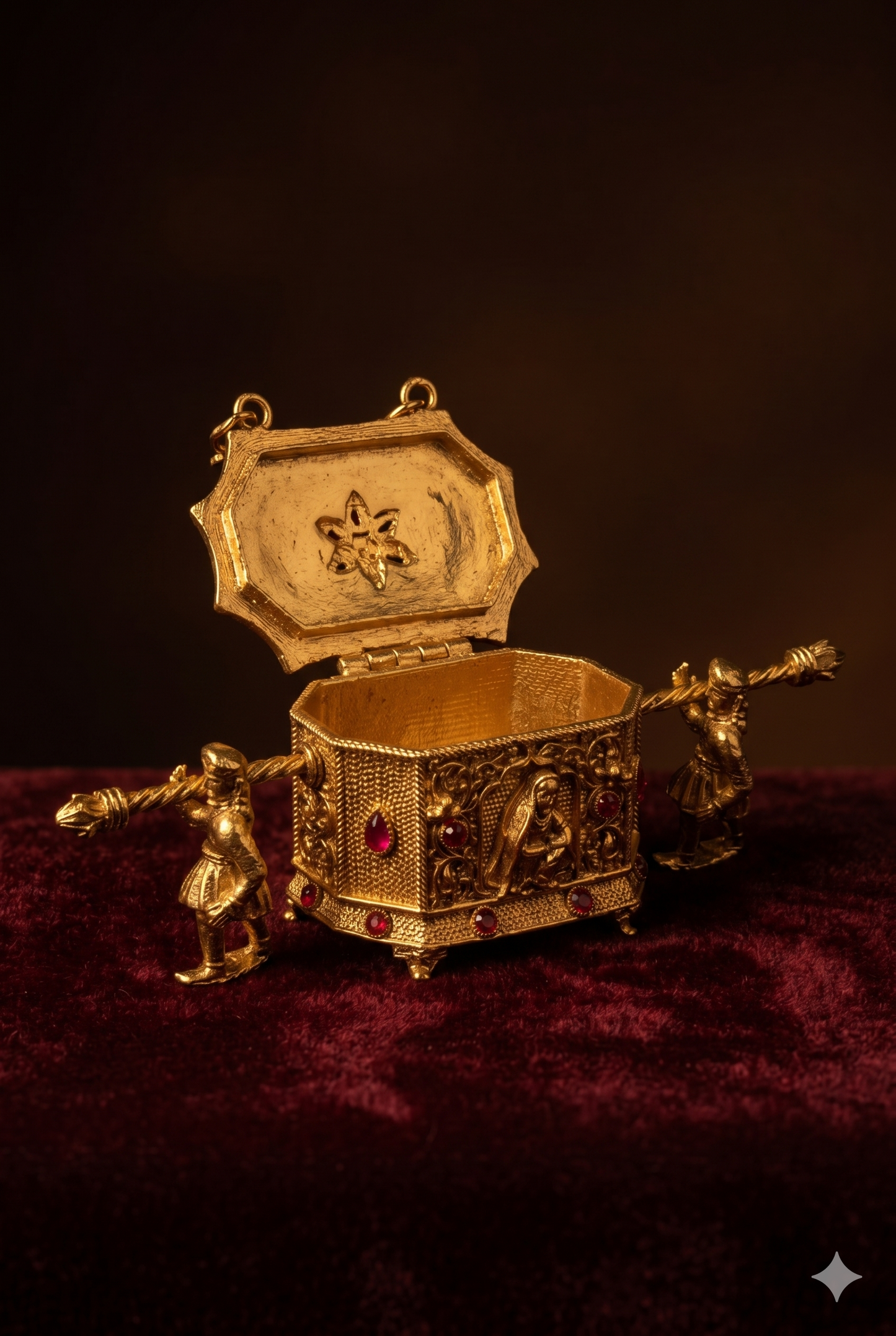 Golden Palki Coin Box