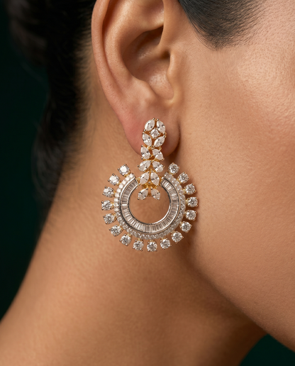 Pure Silver Sunburst Earrings