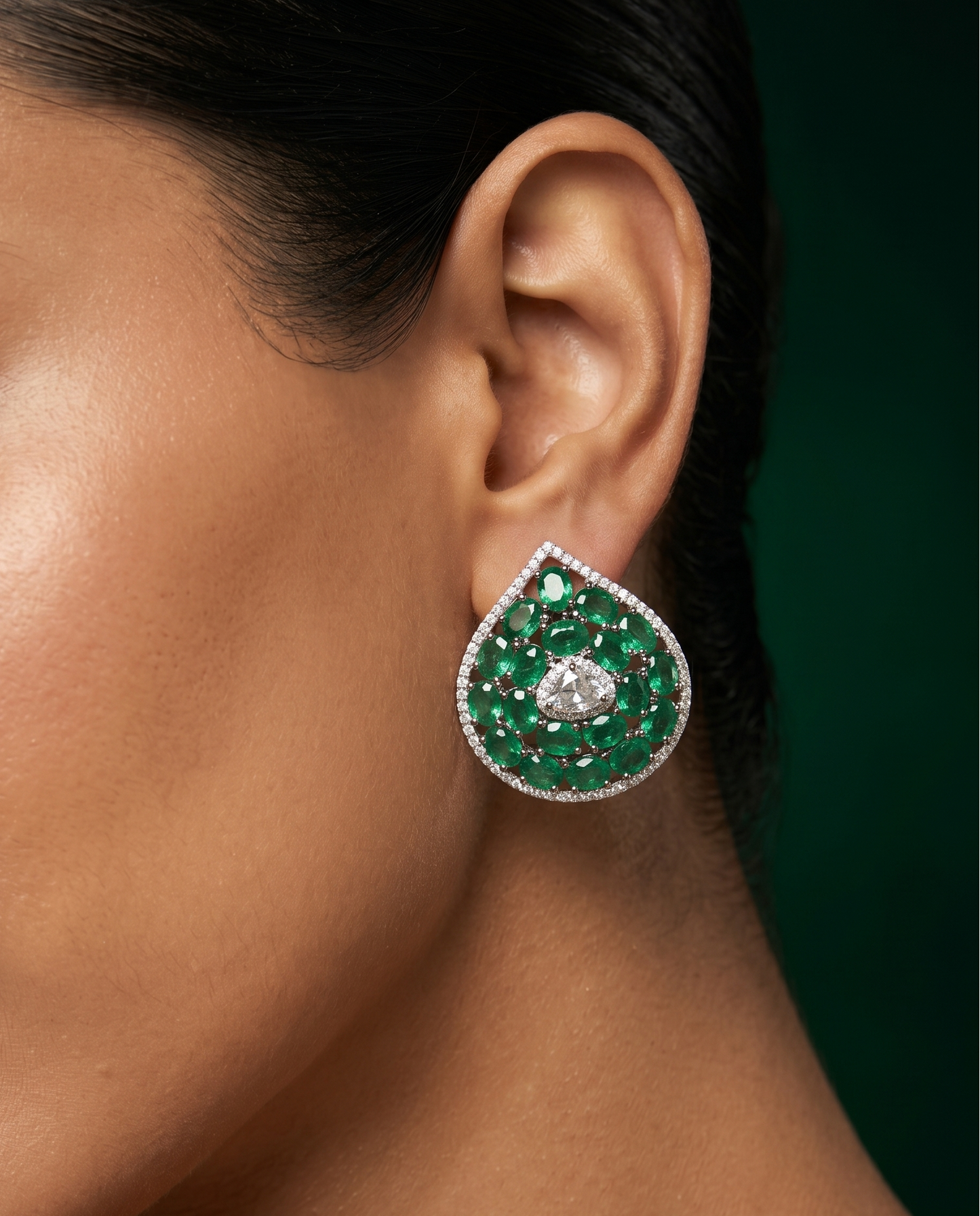 Emerald Constellation Studs