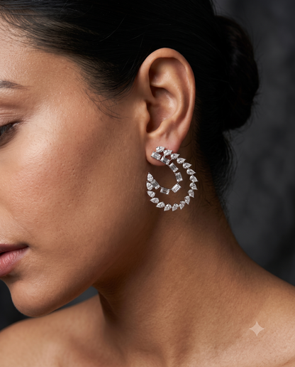 Radiant Spiral Earrings