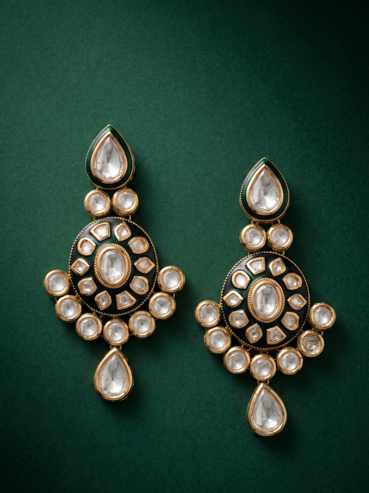 Royal Bloom Meenakari Earrings