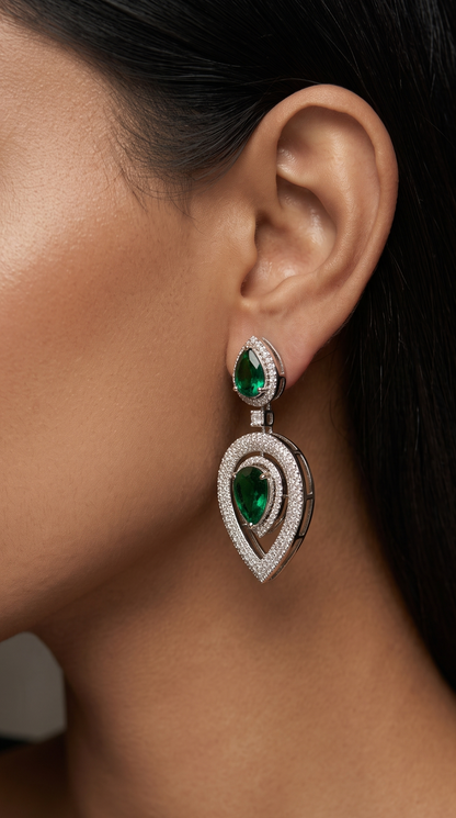 Emerald Helen Earrings