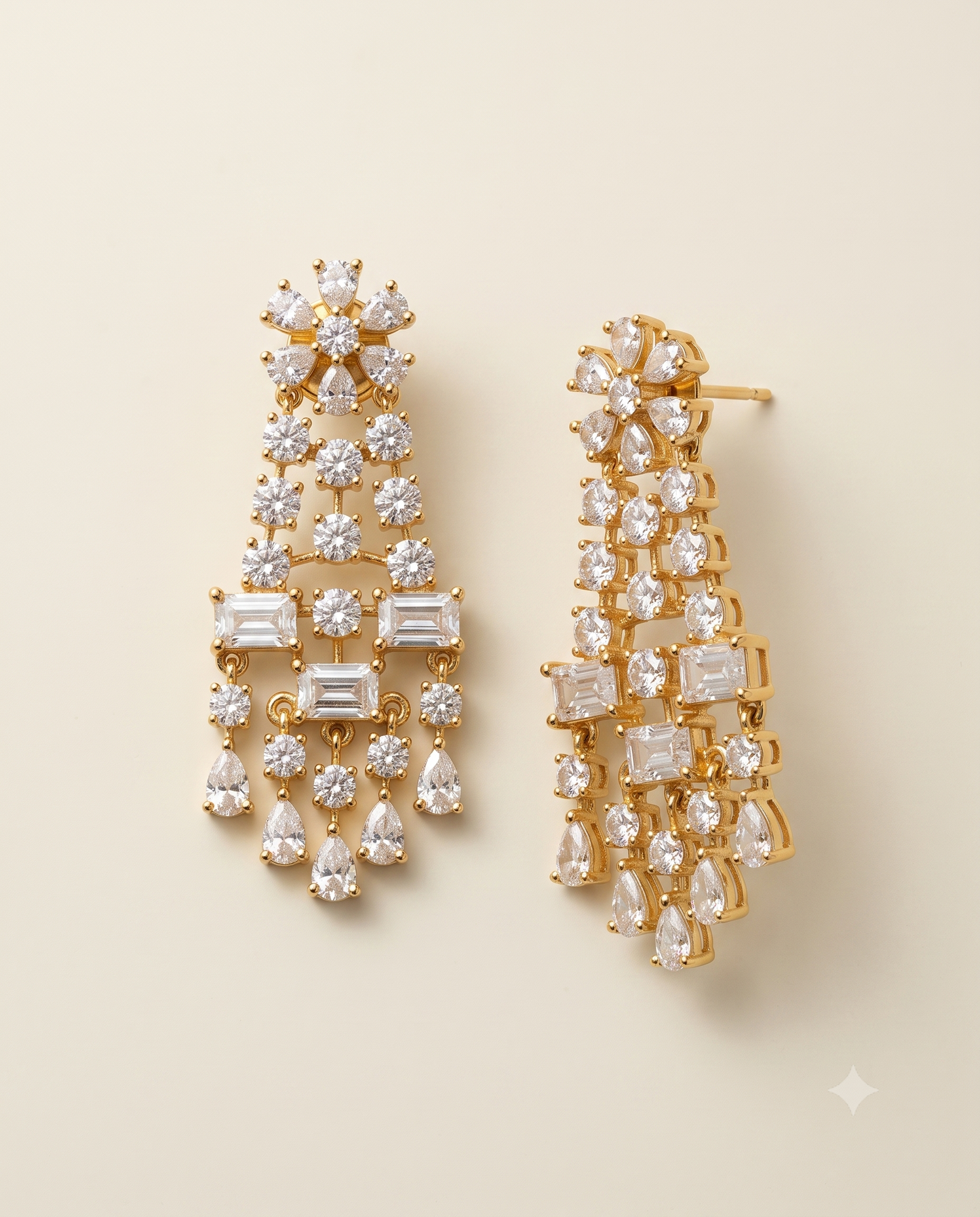 Golden Cascade Earrings