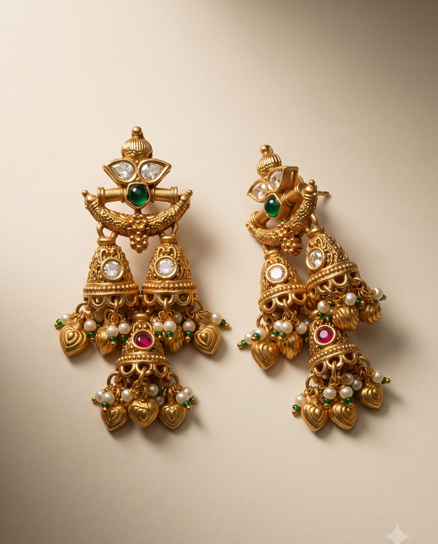 Virasat Golden Earrings