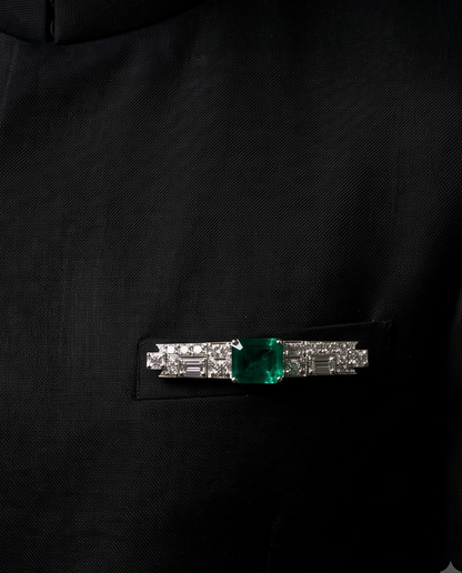 Pure Silver Regal Bar Brooch