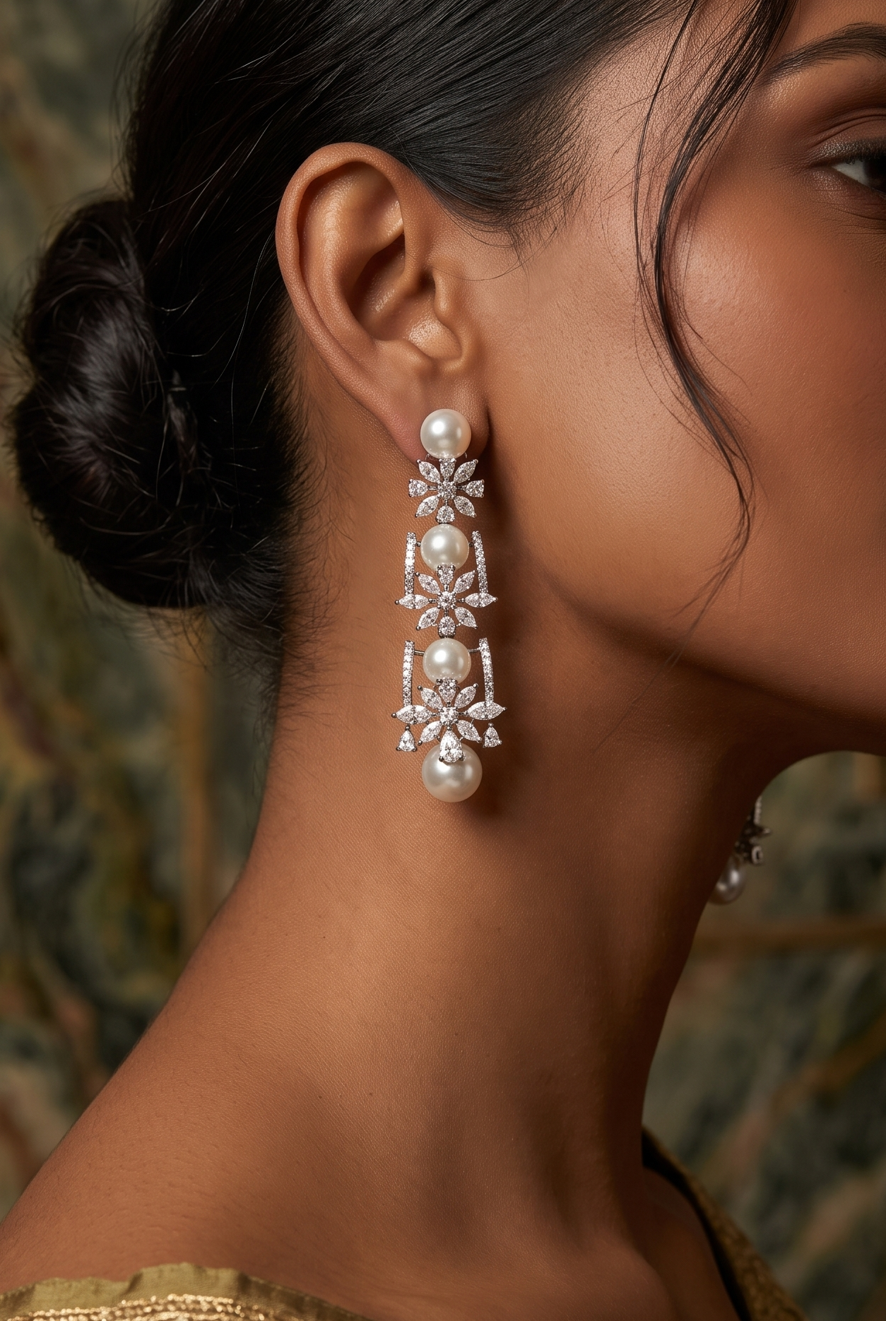Pearl Insignia Earrings