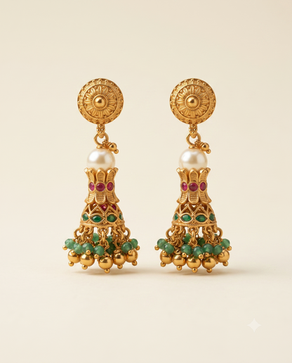 Golden Rajmahal Necklace Set