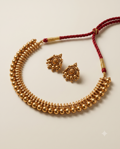 Royal Golden Necklace Set