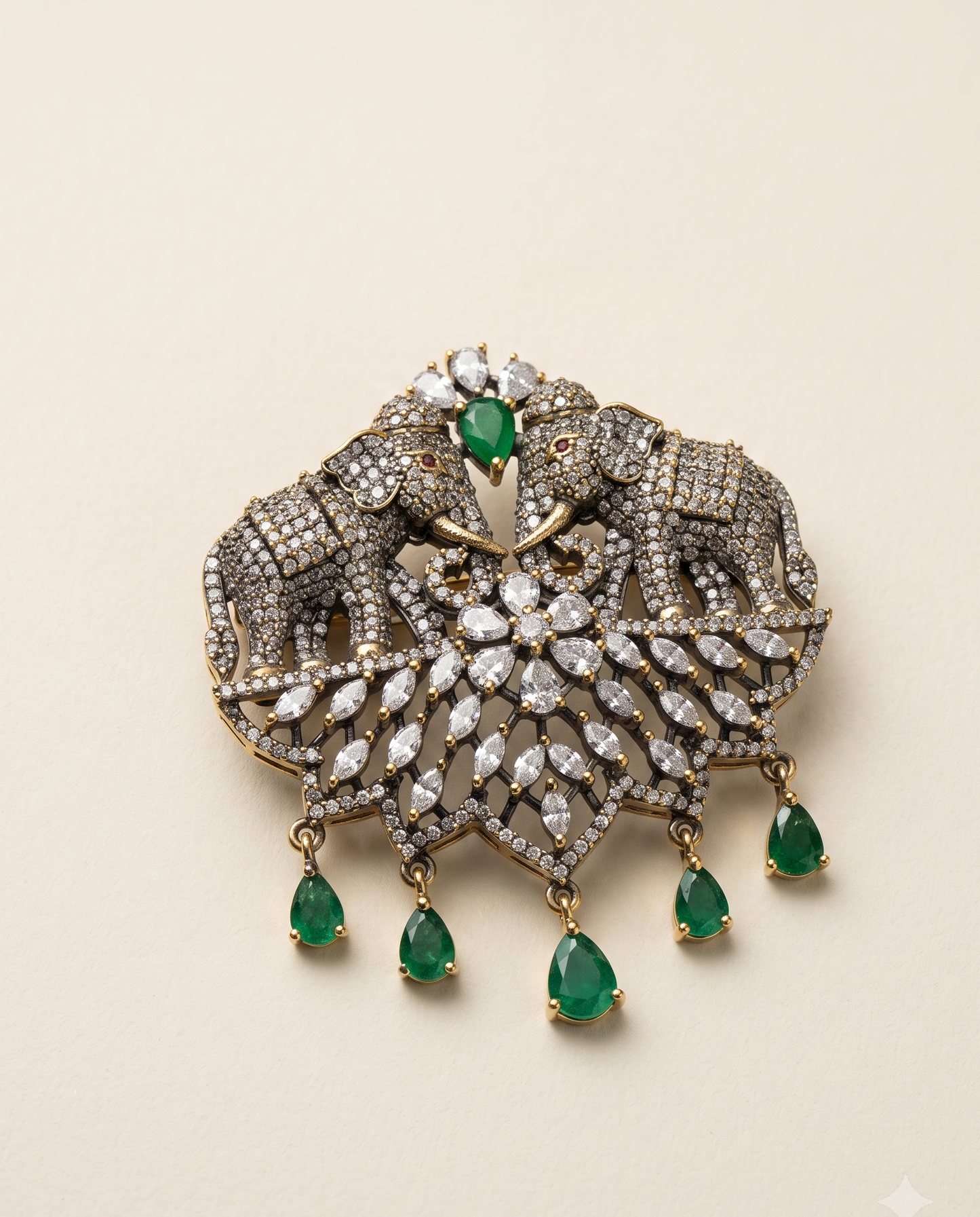 Dual  Vintage Brooch