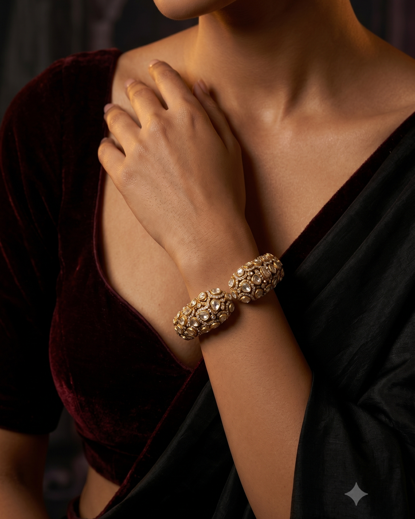Heritage Polki Kada Bracelet