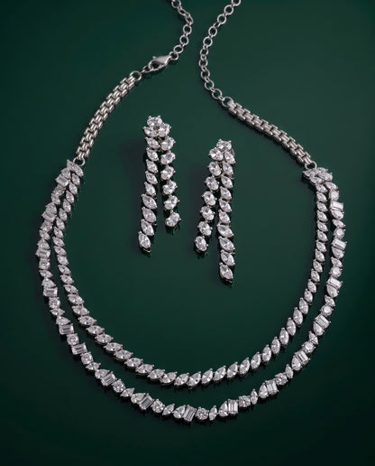 Double Duet Multistone Necklace Set