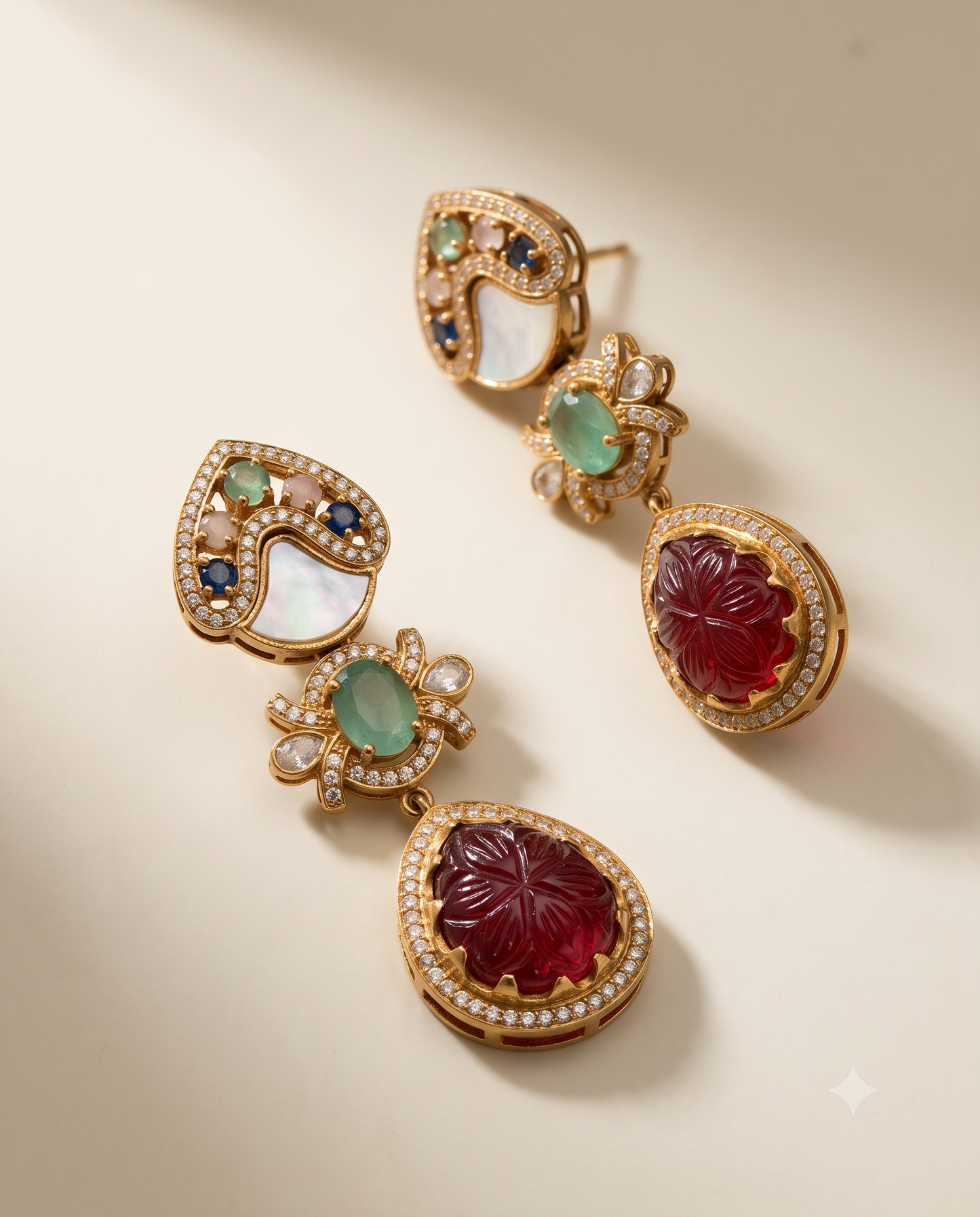 Vibrant Pearl Jhumkas