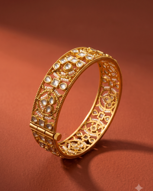 Kundan Golden Bracelet