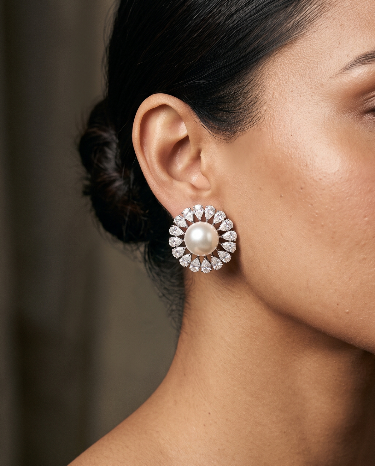 Pearl Sunburst Studs