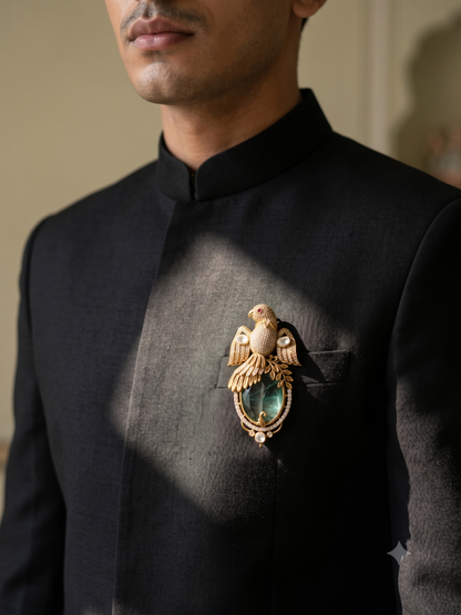 Golden Aranya Brooch