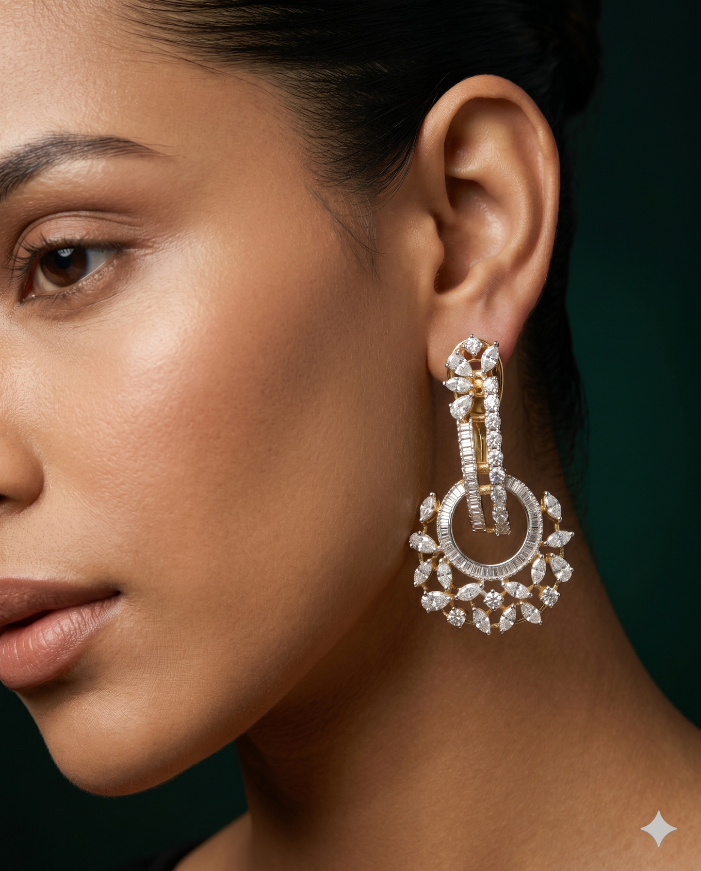 Pure Silver Chandelier Earrings