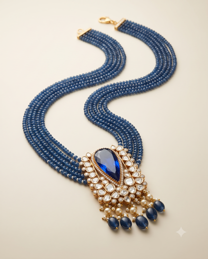 Sapphire Polki Necklace