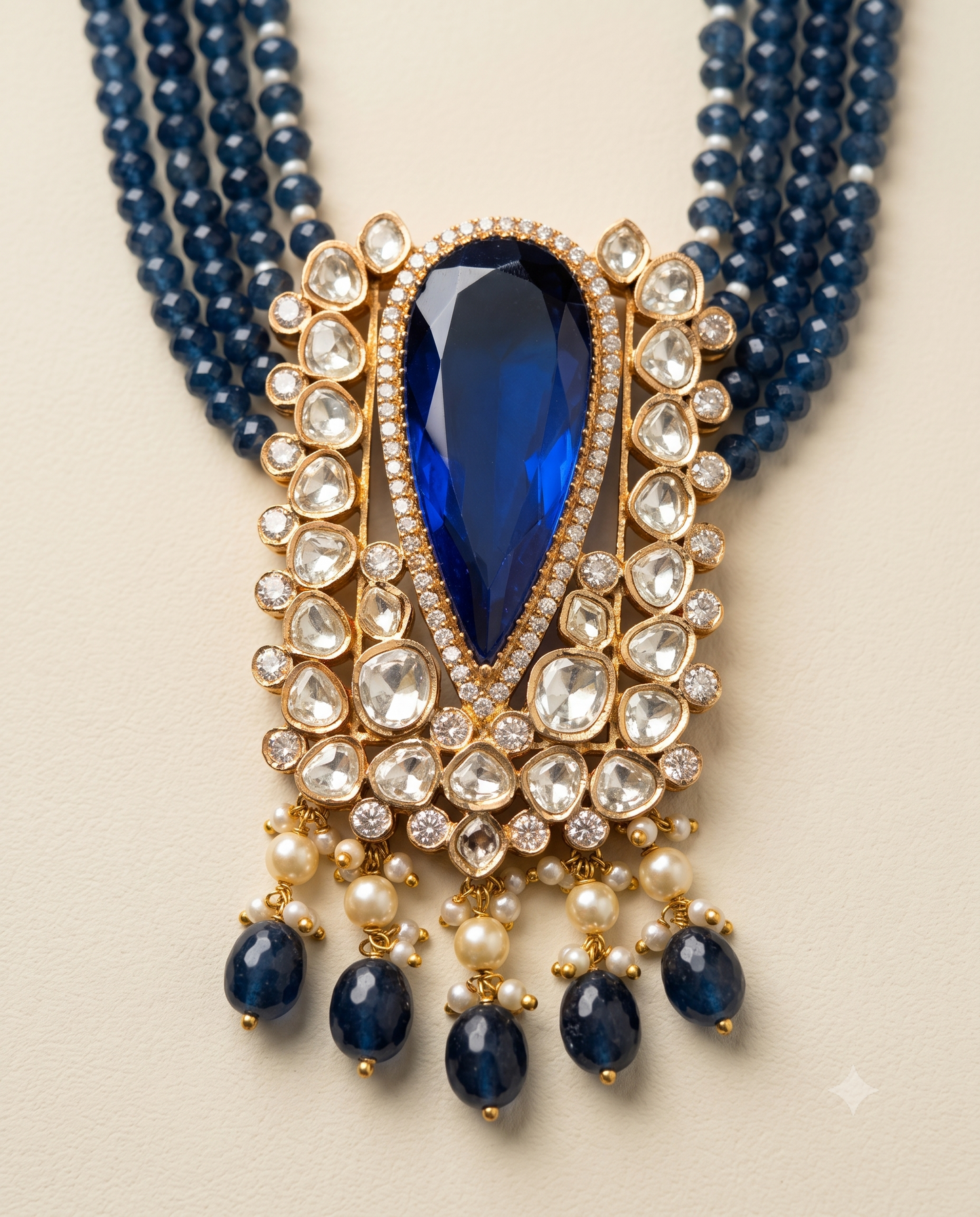 Sapphire Polki Necklace