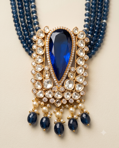 Sapphire Polki Necklace
