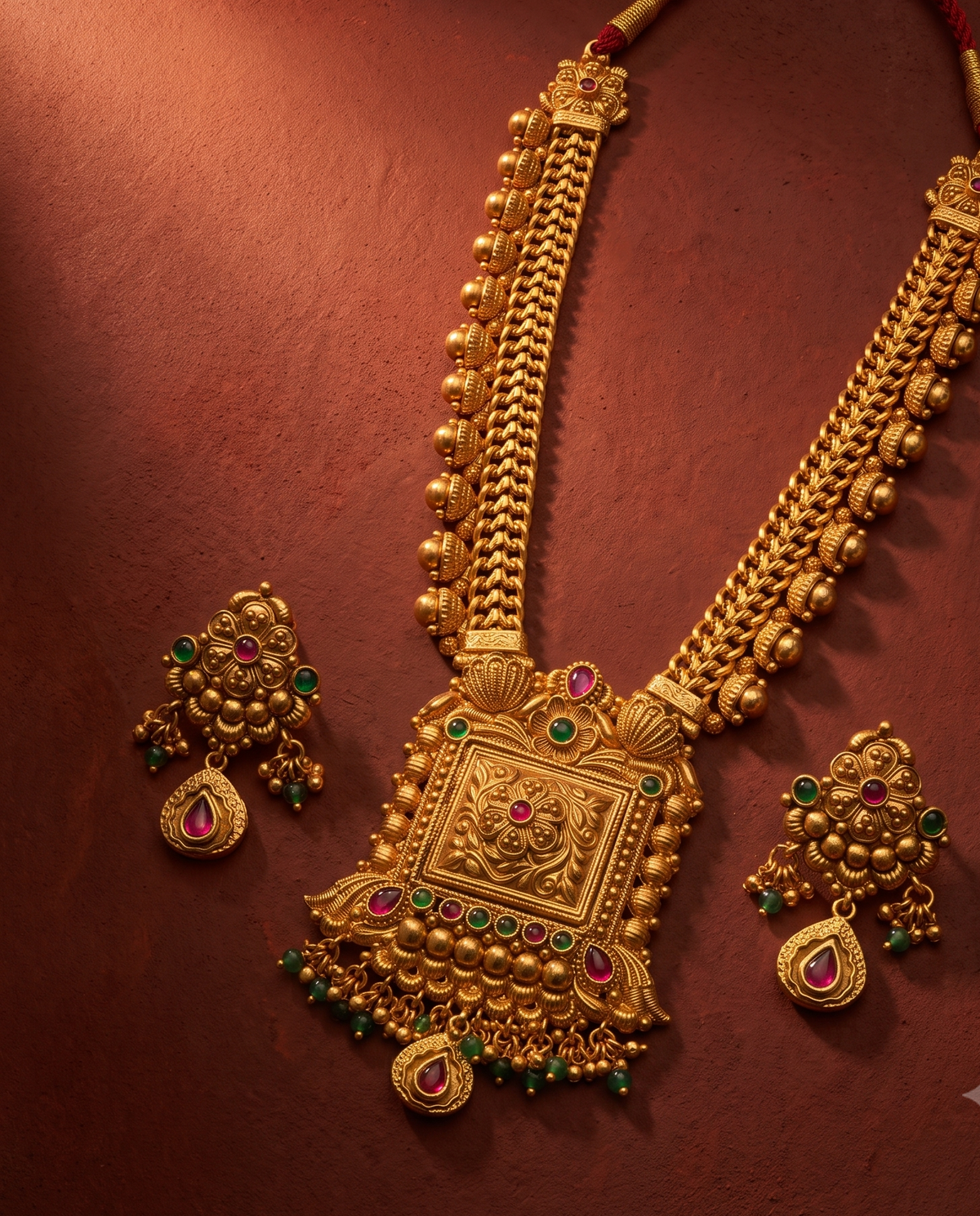 Golden Rivaaz Necklace Set