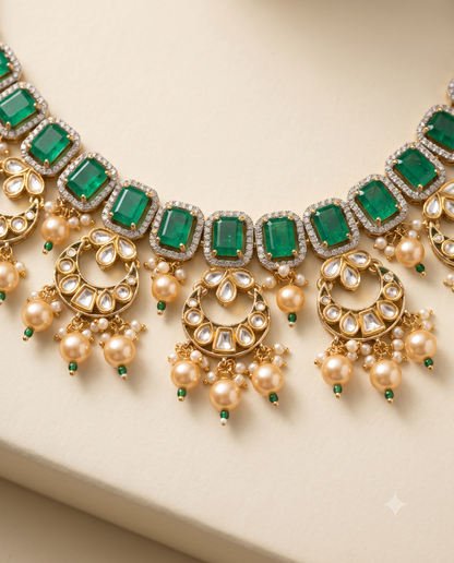 Emerald Grandeur Necklace Set