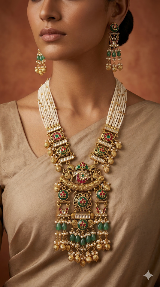 Golden Rani Haar Necklace Set